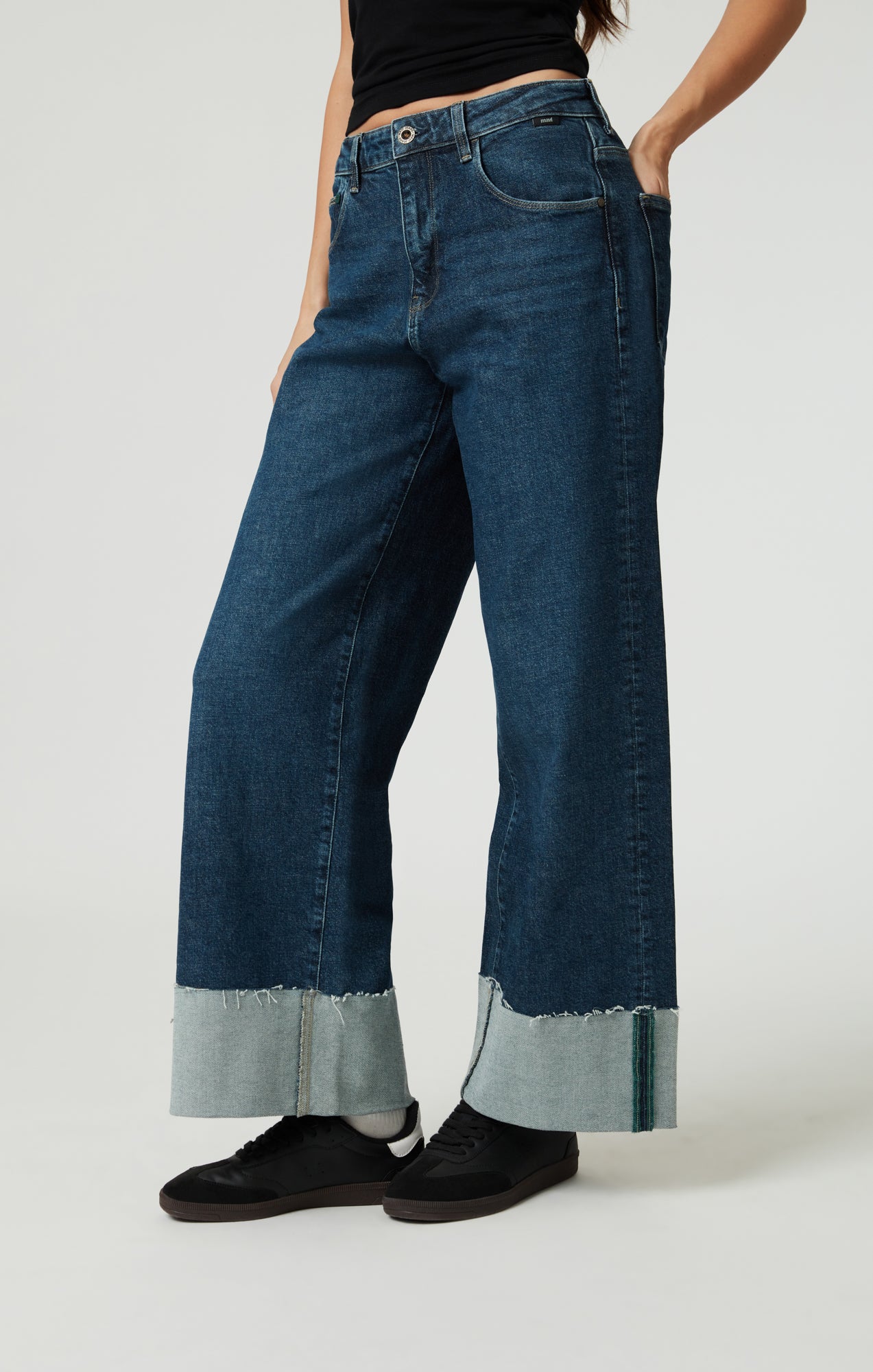 CATHY WIDE LEG IN DARK BLUE DENIM - Mavi Jeans
