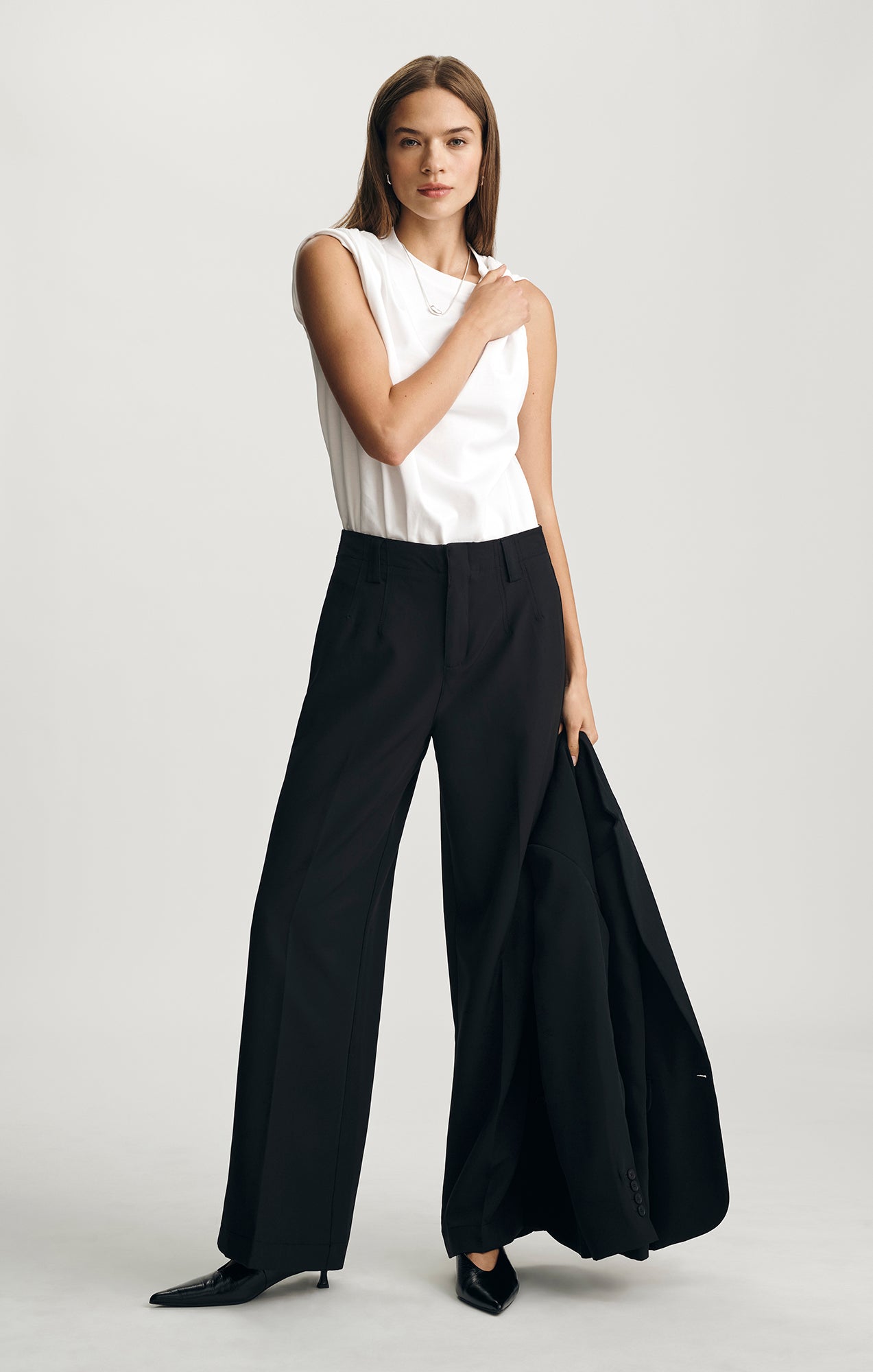 EDITION WIDE LEG PANTS IN BLACK - Mavi Jeans