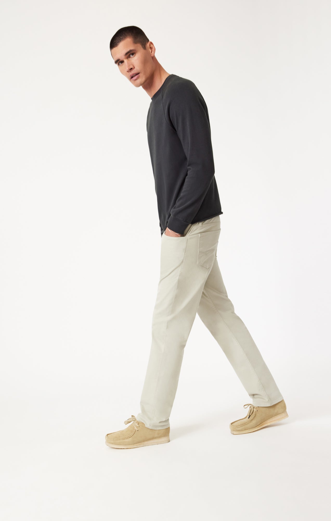ZACH STRAIGHT LEG IN MINT TWILL - Mavi Jeans