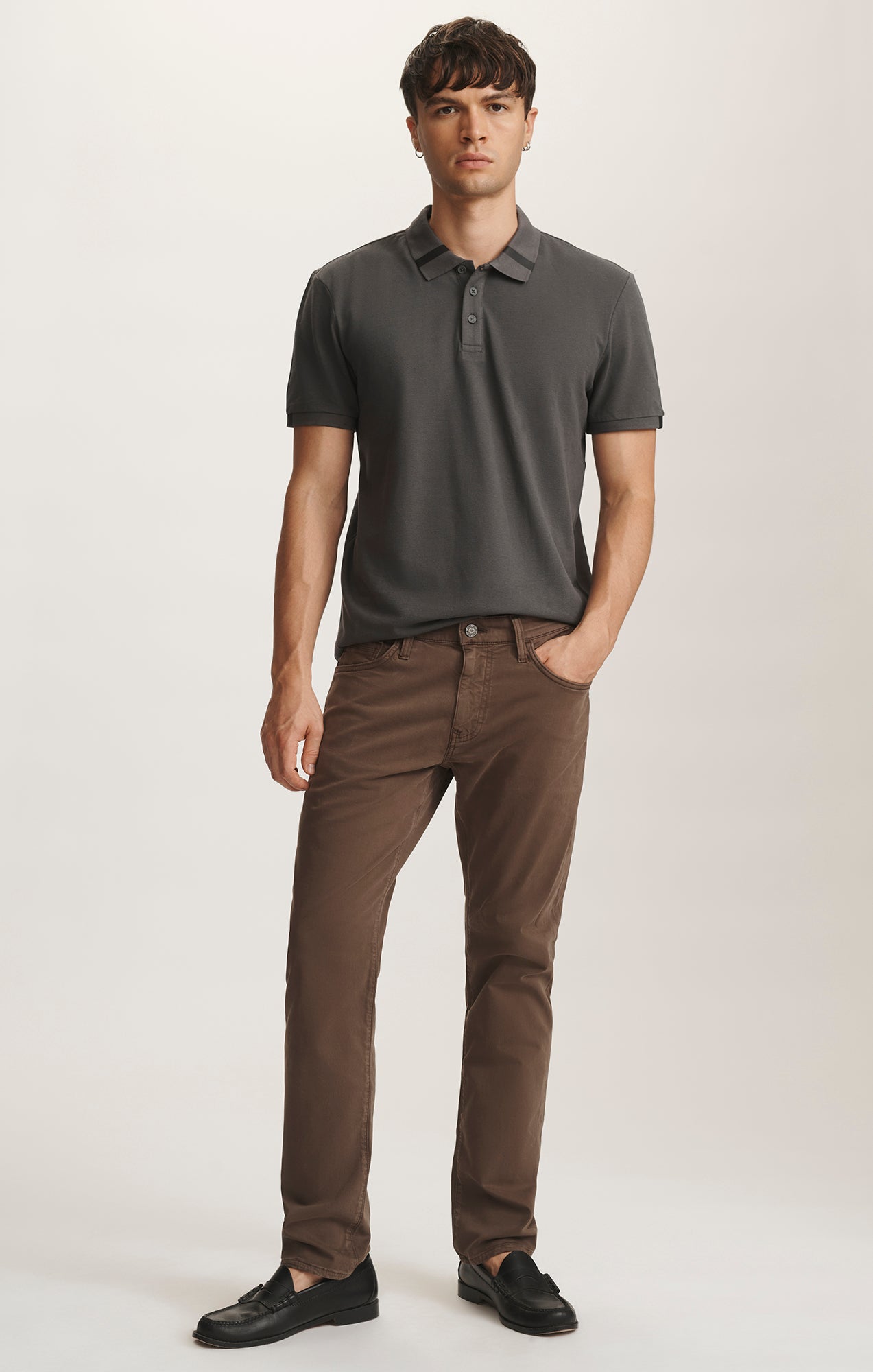 JAKE SLIM LEG IN SEAL TWILL - Mavi Jeans