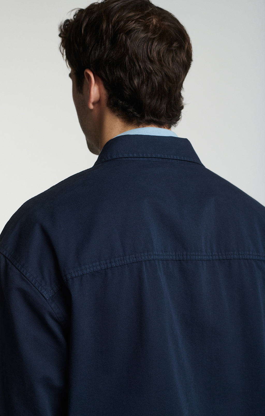 DOUBLE POCKET OVERSHIRT IN BLACK IRIS - Mavi Jeans