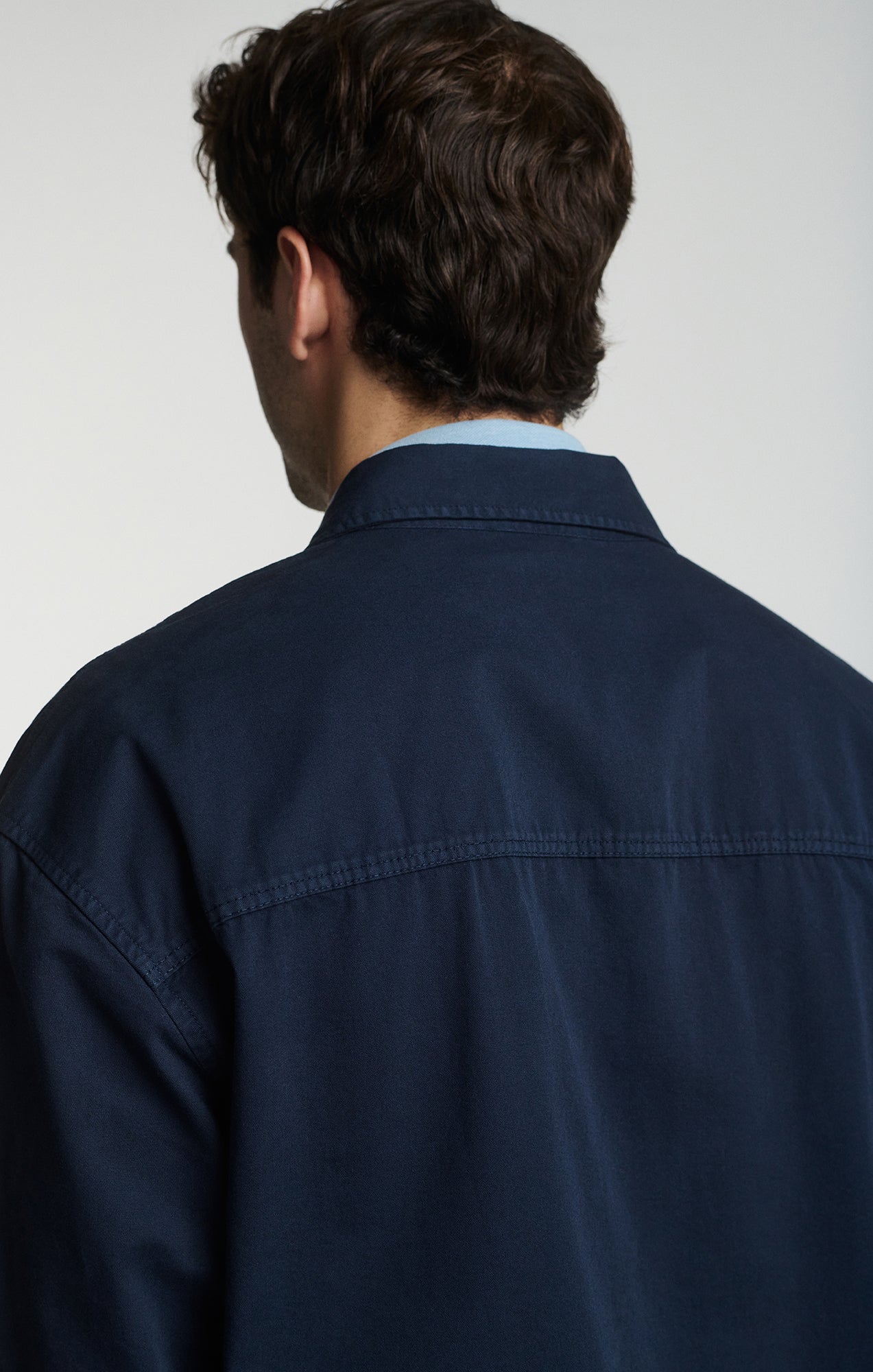 DOUBLE POCKET OVERSHIRT IN BLACK IRIS - Mavi Jeans