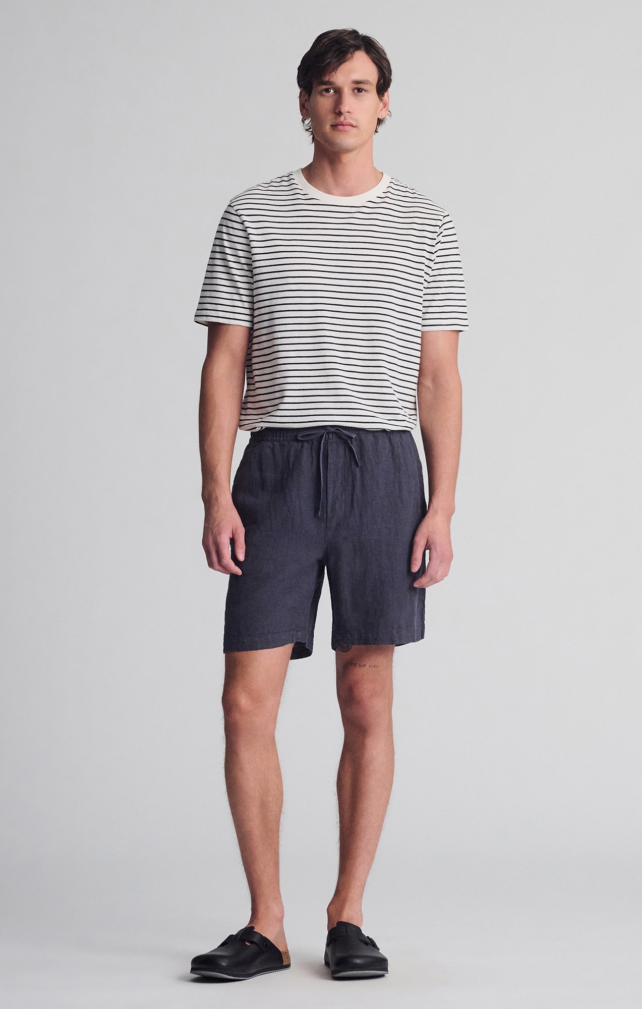 LINEN POCKET SHORTS IN PERISCOPE - Mavi Jeans