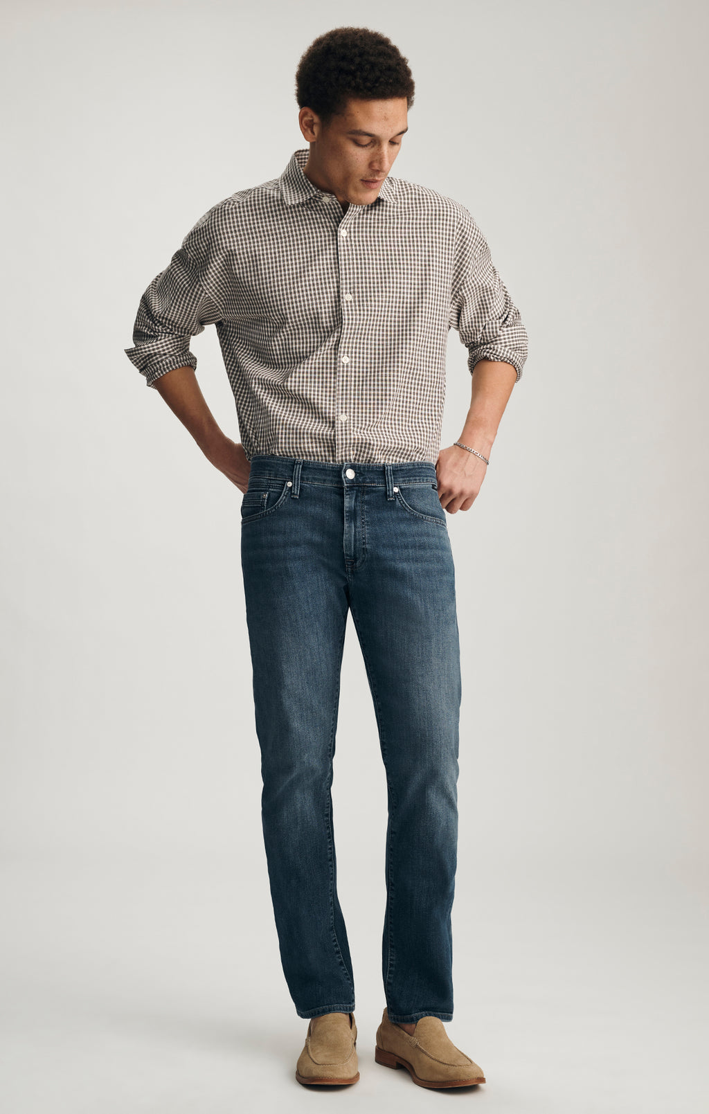 MARCUS SLIM STRAIGHT LEG JEANS IN USED WILLIAMSBURG - Mavi Jeans