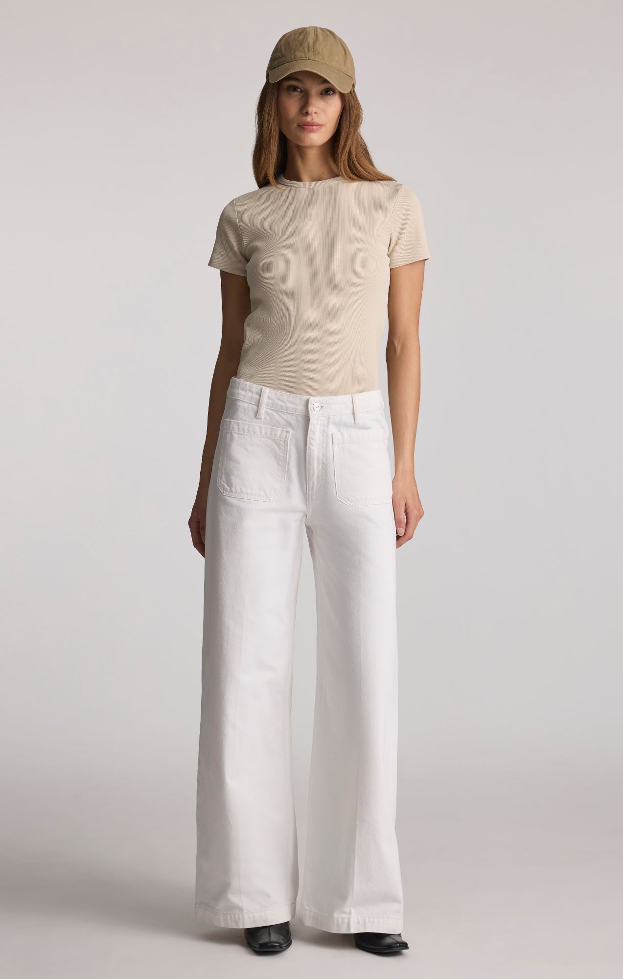 CHRISTINE WIDE LEG IN WHITE CLASSIC DENIM - Mavi Jeans