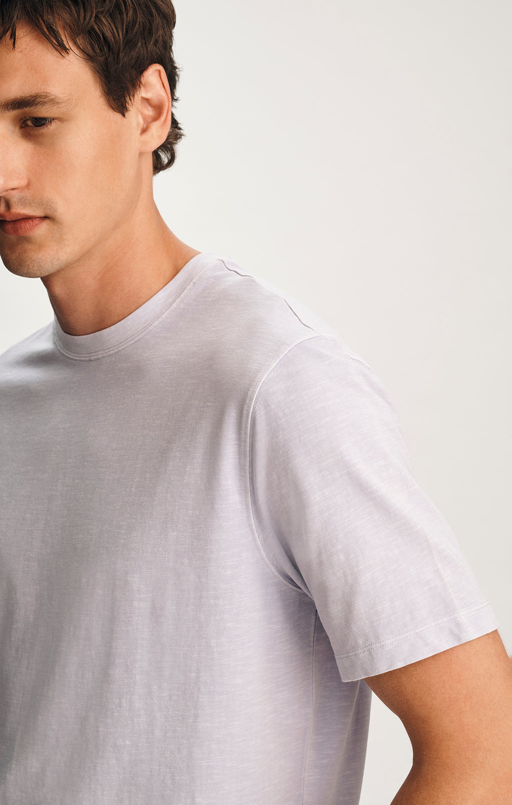 SOFT SLUB CREW NECK T-SHIRT IN HALOGEN BLUE - Mavi Jeans
