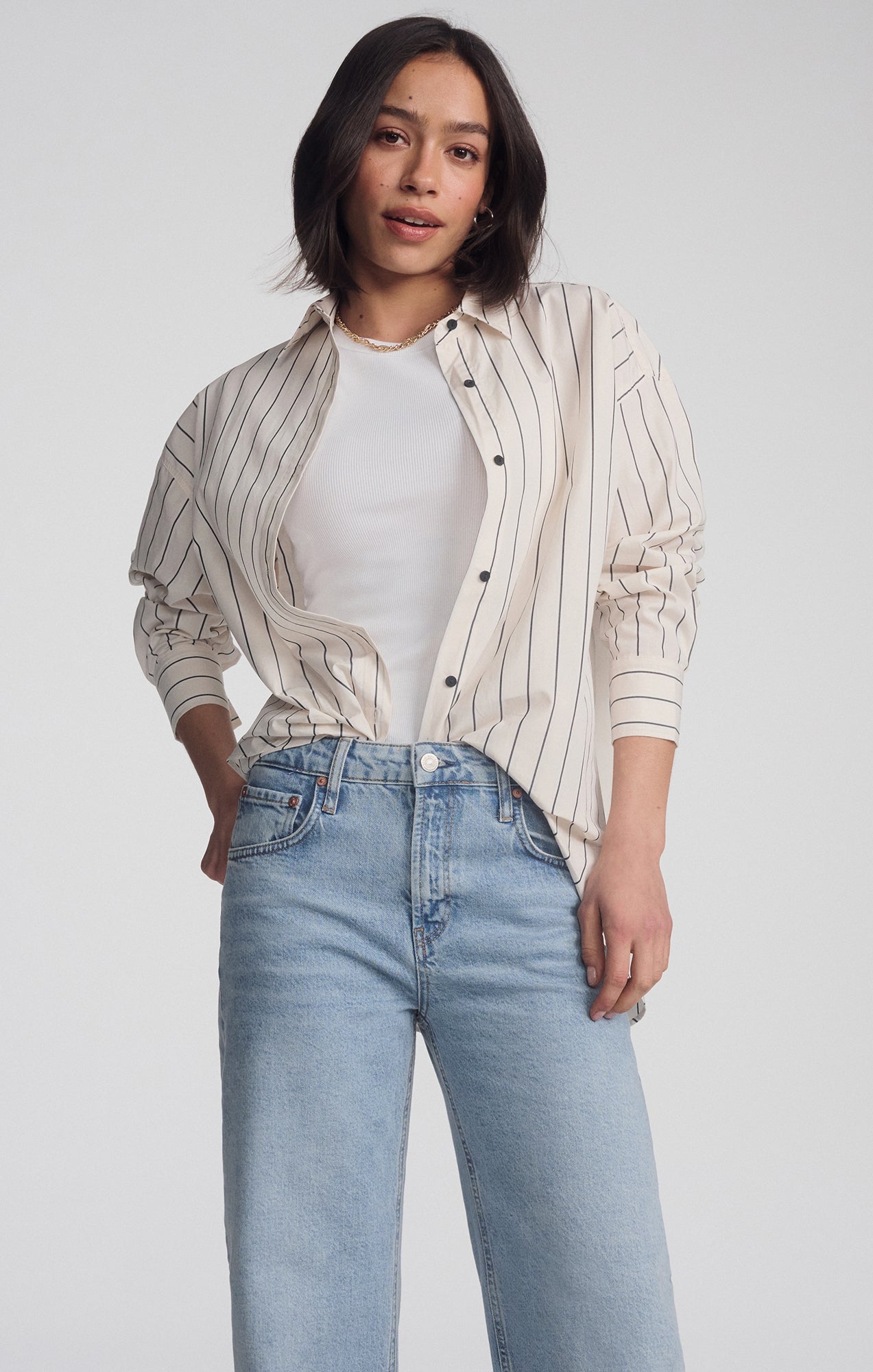 NICA BARREL IN LIGHT BRUSHED CLASSIC BLUE - Mavi Jeans