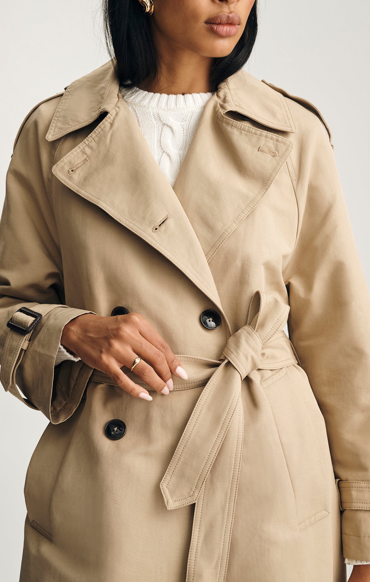 TRENCH COAT IN INCENSE - Mavi Jeans