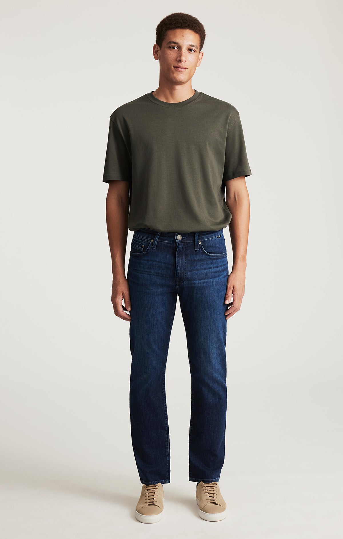 ZACH STRAIGHT LEG IN DARK BRUSHED WILLIAMSBURG - Mavi Jeans