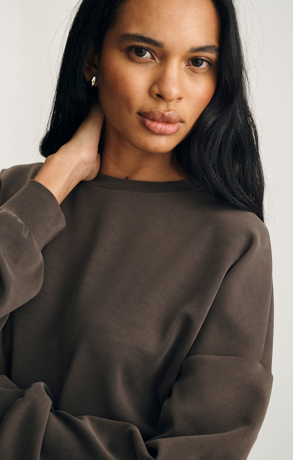 LUXE TOUCH TENCEL™ SWEATSHIRT IN DELICIOSO - Mavi Jeans