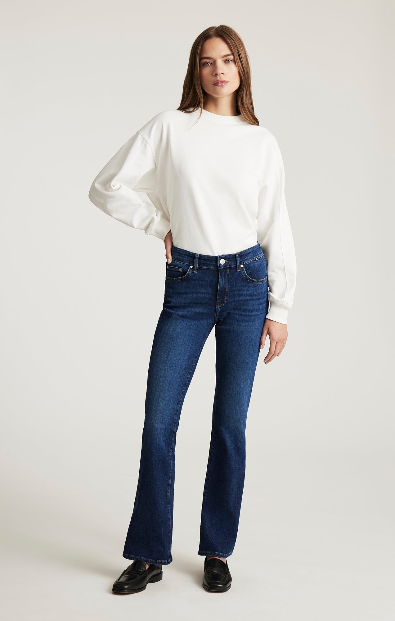 MOLLY BOOTCUT IN DARK BRUSHED TRIBECA - Mavi Jeans