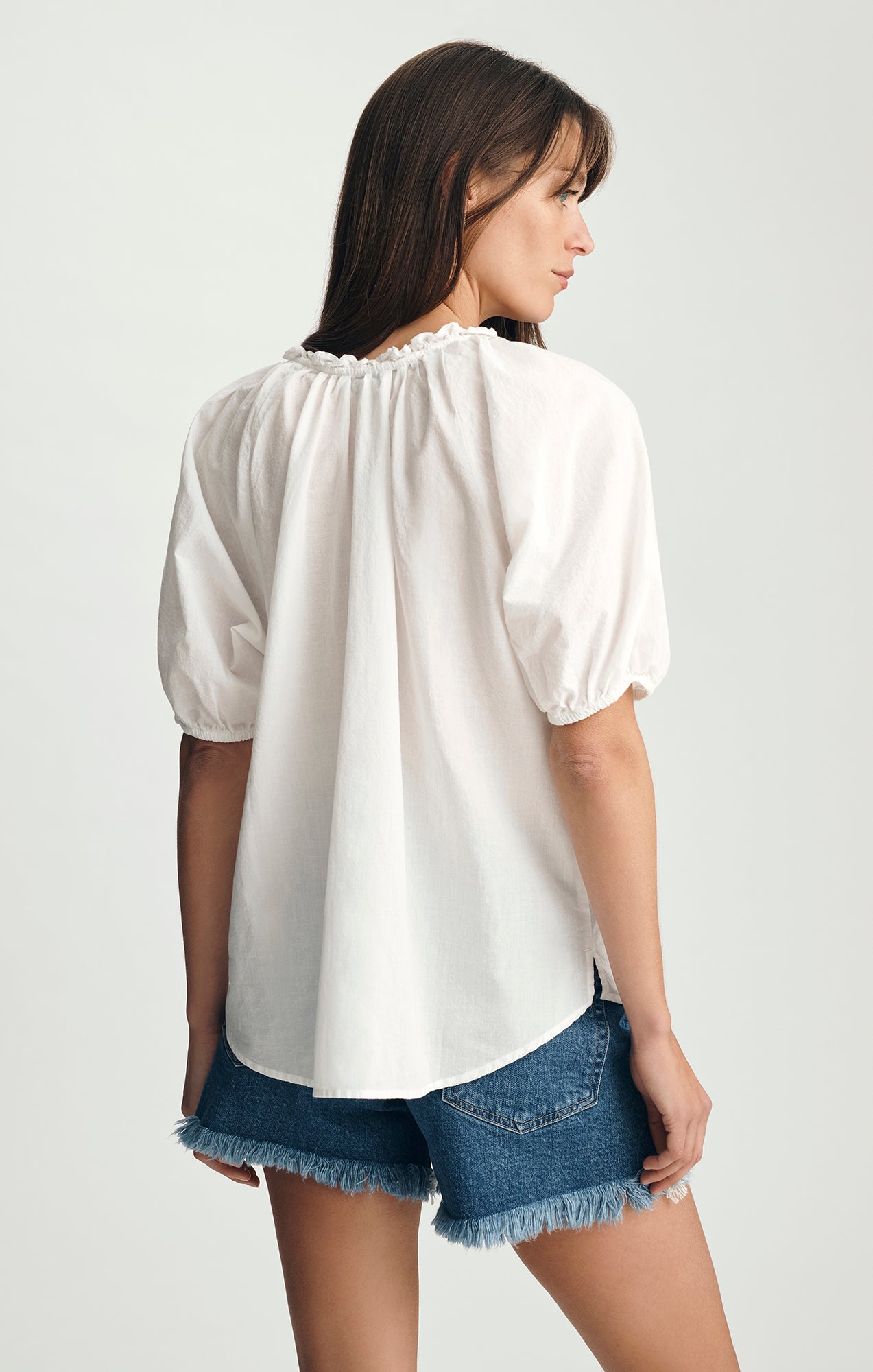 PUFF SLEEVE SHIRT IN WHITE - Mavi Jeans