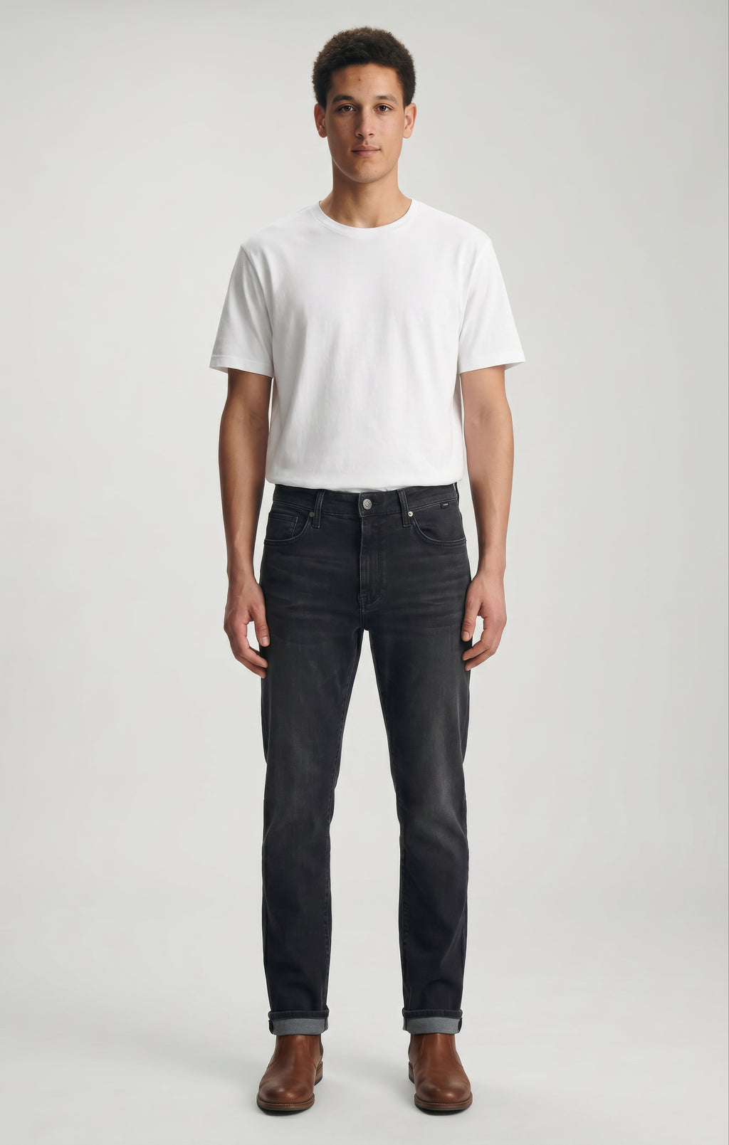 JAKE SLIM LEG IN DARK GREY ATHLETIC - Mavi Jeans