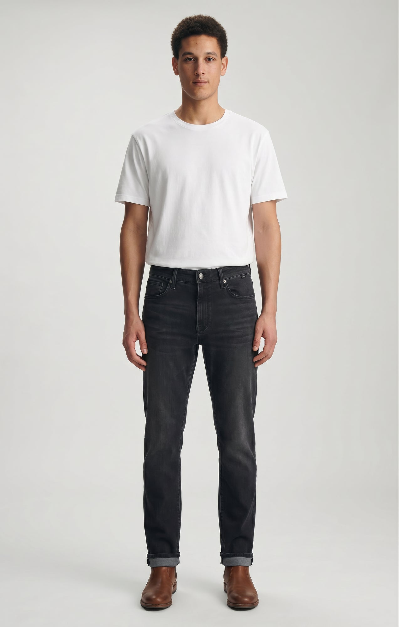 JAKE SLIM LEG IN DARK GREY ATHLETIC - Mavi Jeans