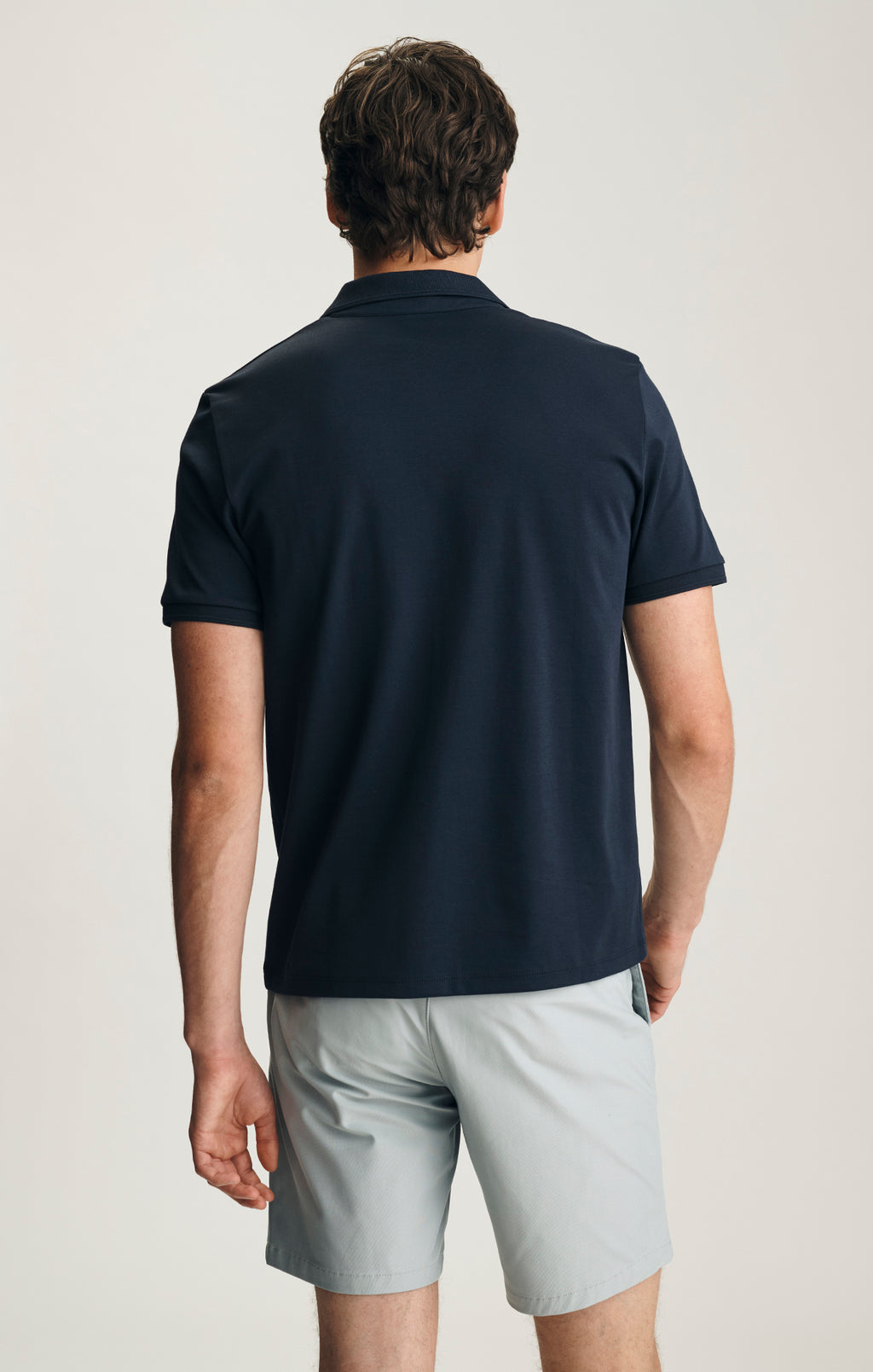 INTERLOCK POLO T-SHIRT IN SKY CAPTAIN - Mavi Jeans