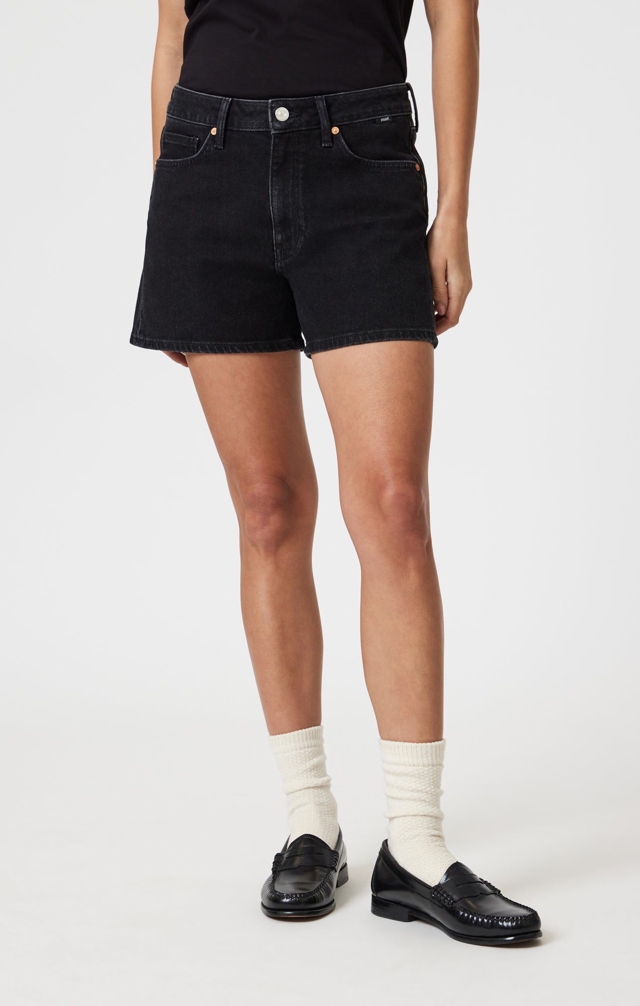 HEIDI SHORTS IN DARK SMOKE 90'S - Mavi Jeans