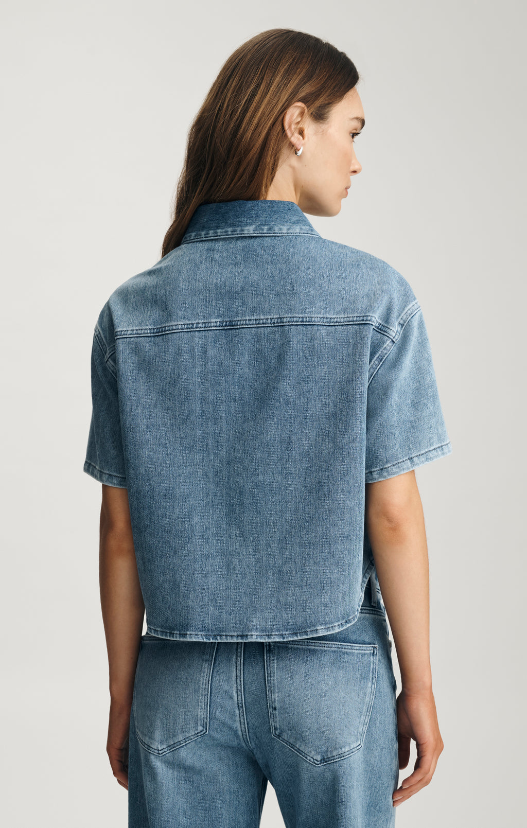 JESSIE DENIM SHIRT IN MID MOVE - Mavi Jeans