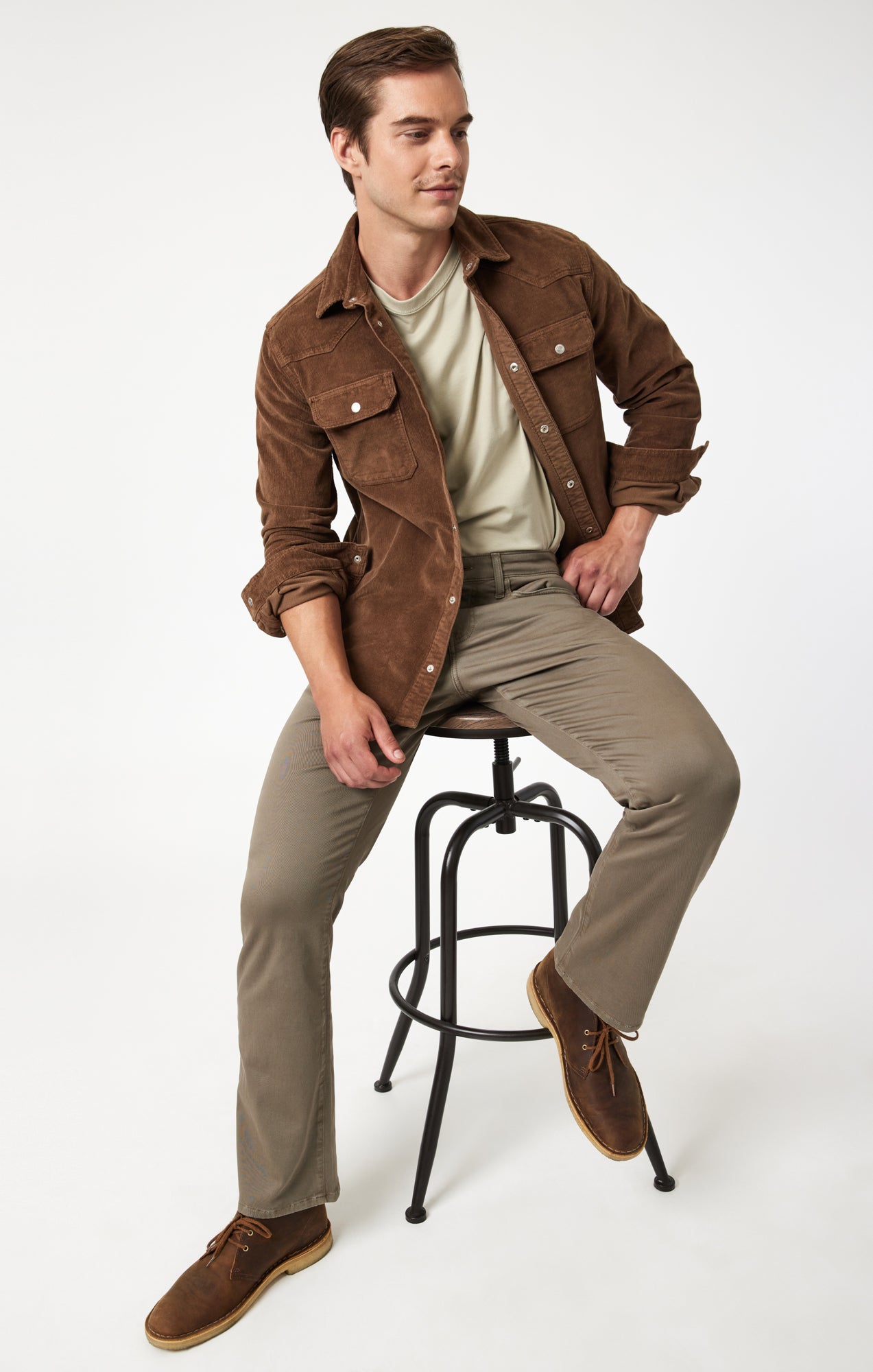 MATT RELAXED STRAIGHT LEG IN OLIVE CASUAL TWILL - Mavi Jeans