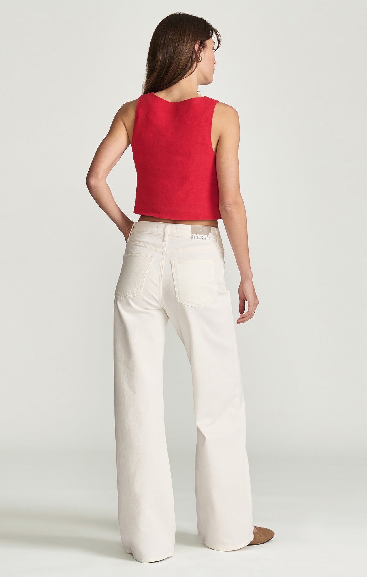 FLORIDA WIDE LEG IN OFF-WHITE CLASSIC BLUE - Mavi Jeans