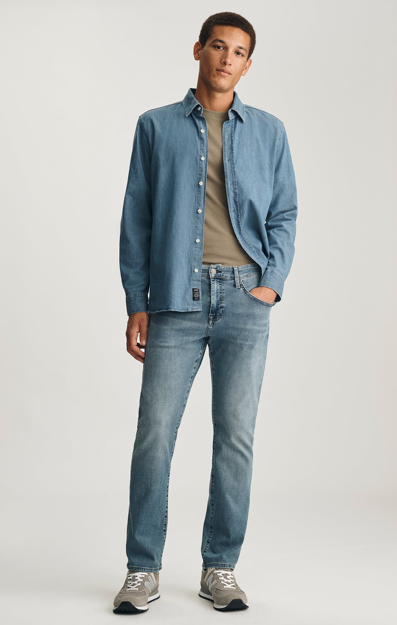 MATT RELAXED STRAIGHT LEG IN LIGHT BRUSHED ORGANIC VINTAGE