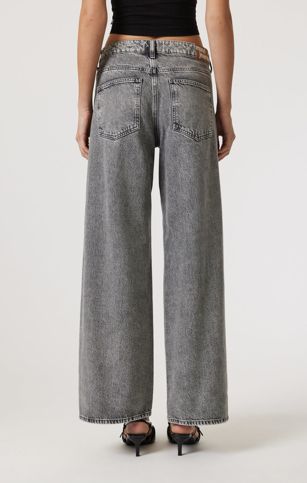 SIENA WIDE LEG IN LIGHT SMOKE DENIM - Mavi Jeans
