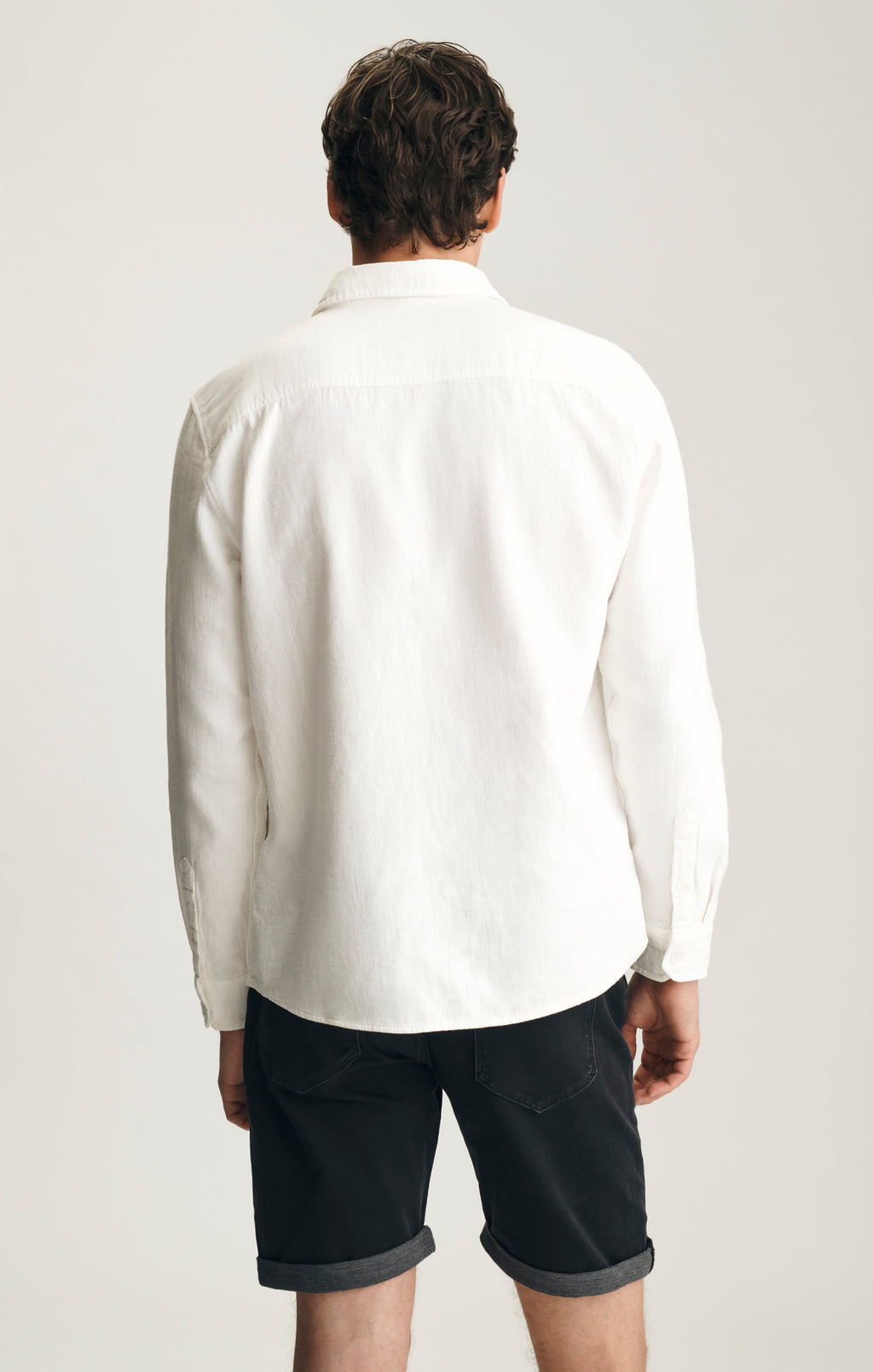 ONE POCKET BUTTON-UP SHIRT IN ANTIQUE WHITE - Mavi Jeans
