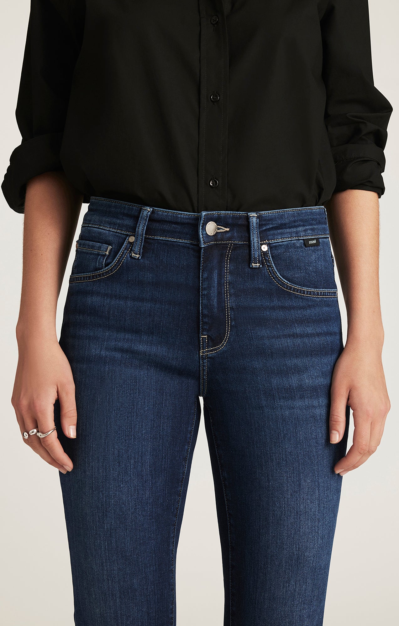 MOLLY BOOTCUT IN DEEP BRUSHED FEATHER LUXE - Mavi Jeans