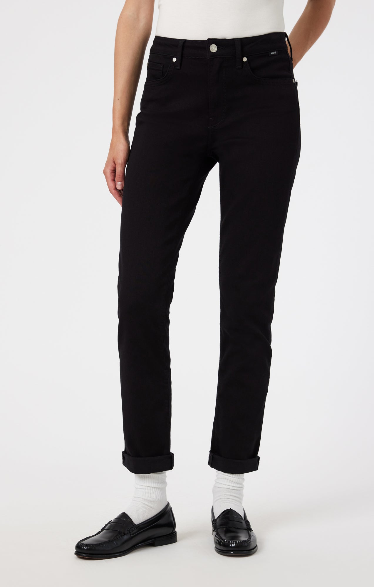 KATHLEEN SLIM BOYFRIEND IN BLACK FEATHER BLUE - Mavi Jeans