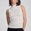 MOCK NECK TANK TOP IN ANTIQUE WHITE - Mavi Jeans