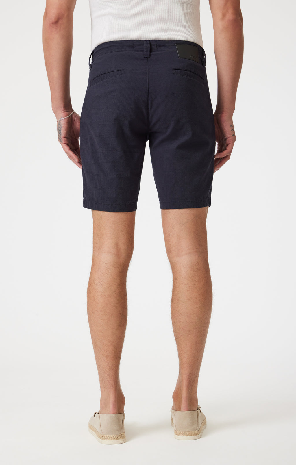 NOAH SHORTS IN NAVY SEERSUCKER - Mavi Jeans
