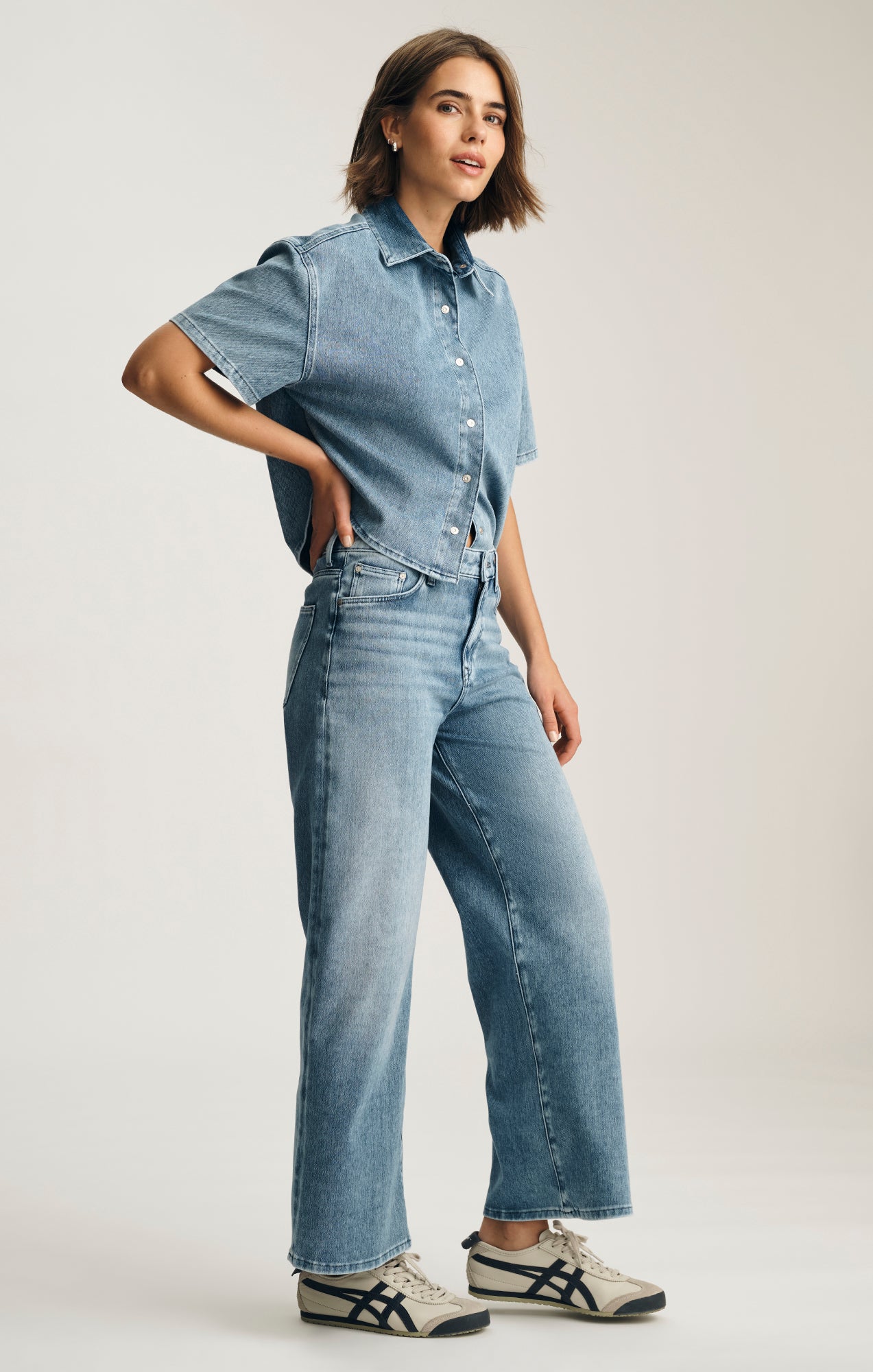 Mavi Women's Paloma Wide Leg In Mid Move – Mavi Jeans