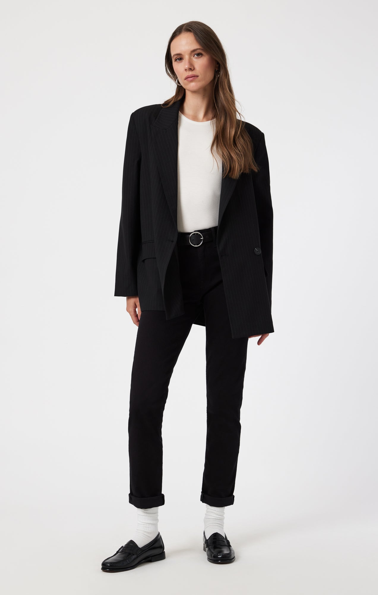 KATHLEEN SLIM BOYFRIEND IN BLACK FEATHER BLUE - Mavi Jeans