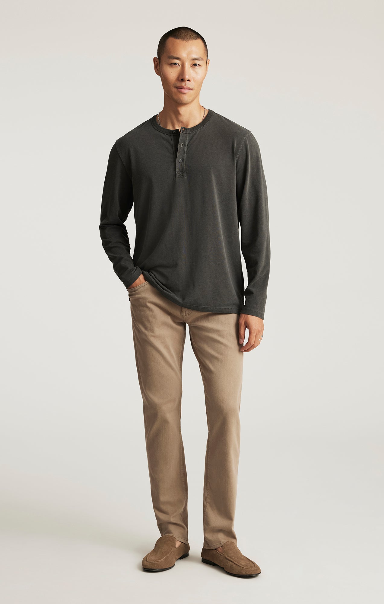 MARCUS SLIM STRAIGHT LEG IN BRINDLE SUPERMOVE - Mavi Jeans