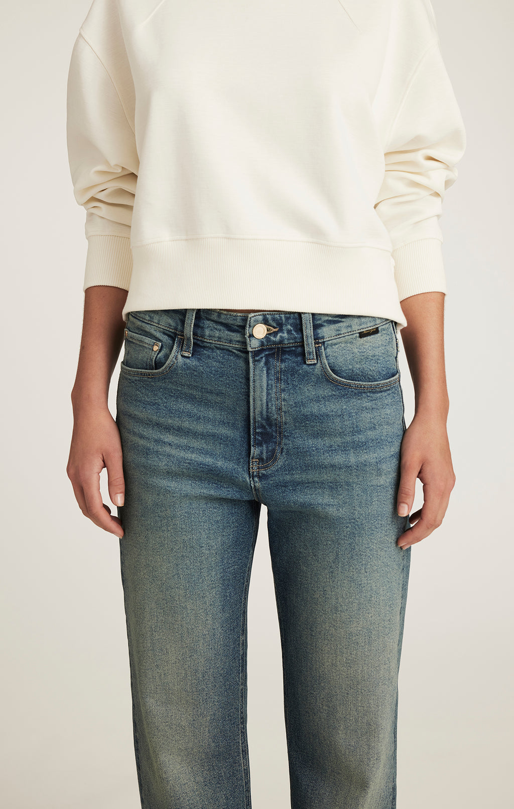 TAYLOR STRAIGHT LEG IN MID USED GOLD PREMIUM - Mavi Jeans