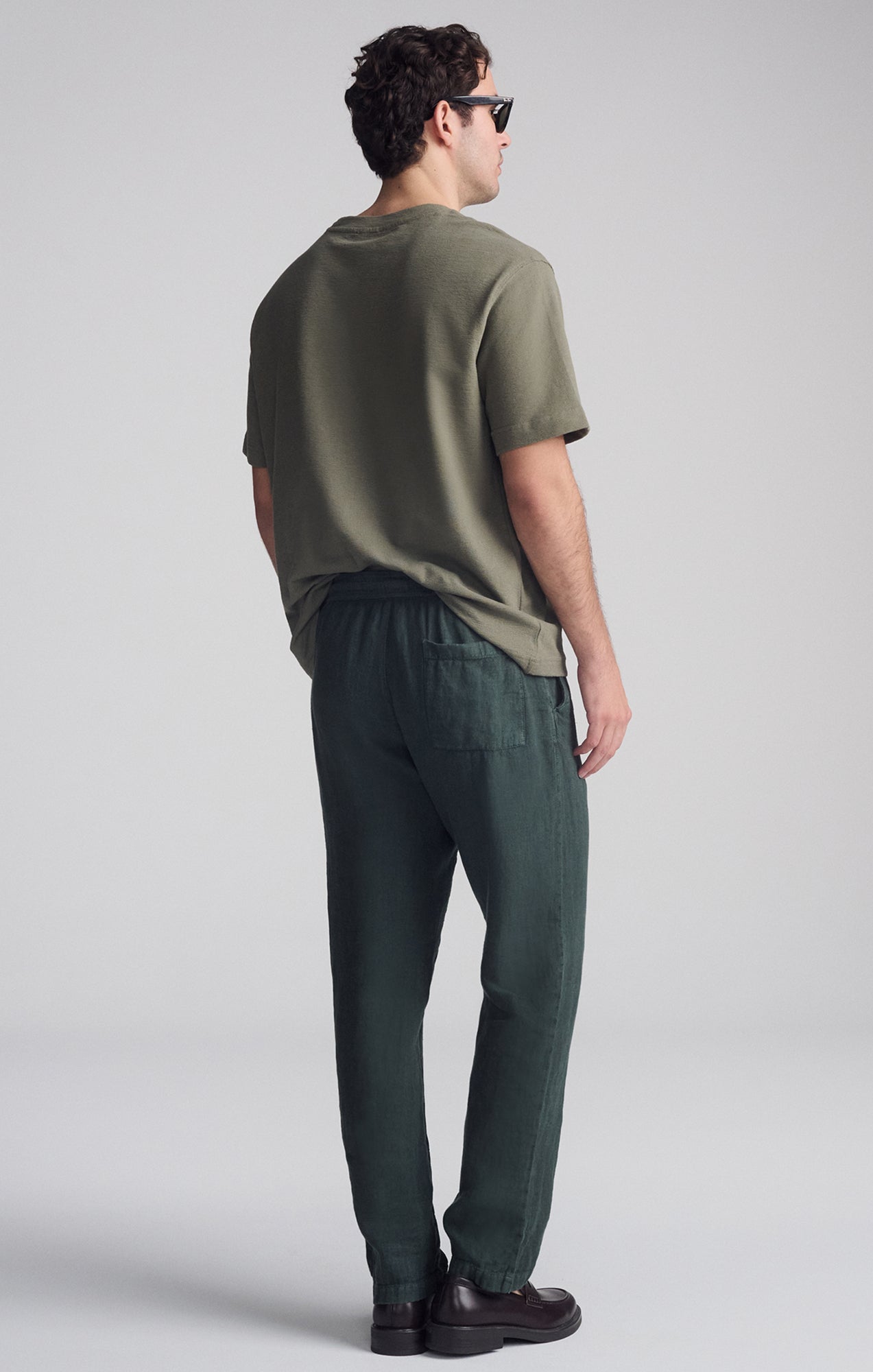 DRAWSTRING LINEN PANTS IN URBAN CHIC - Mavi Jeans