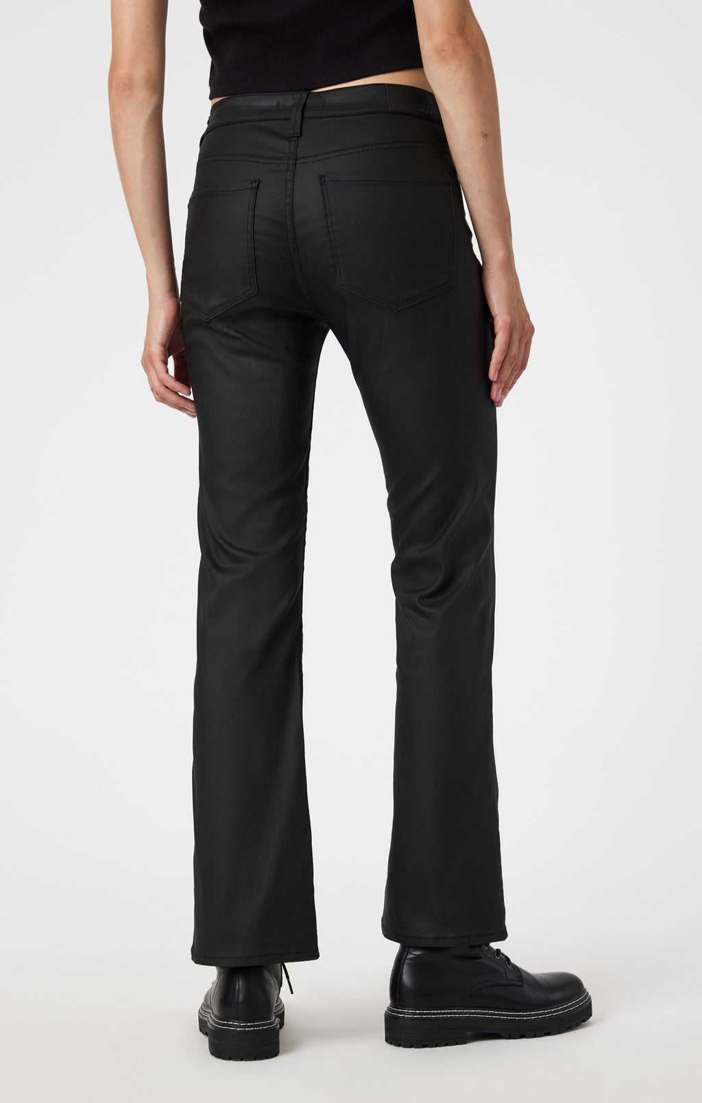 MARIA FLARE IN BLACK COATED - Mavi Jeans