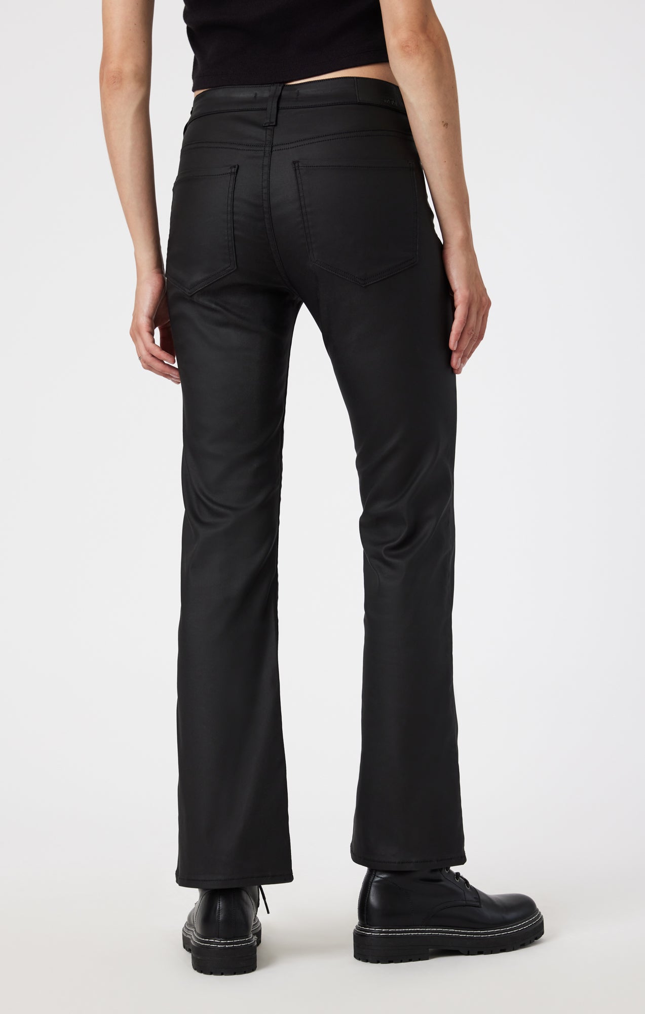 MARIA FLARE IN BLACK COATED - Mavi Jeans