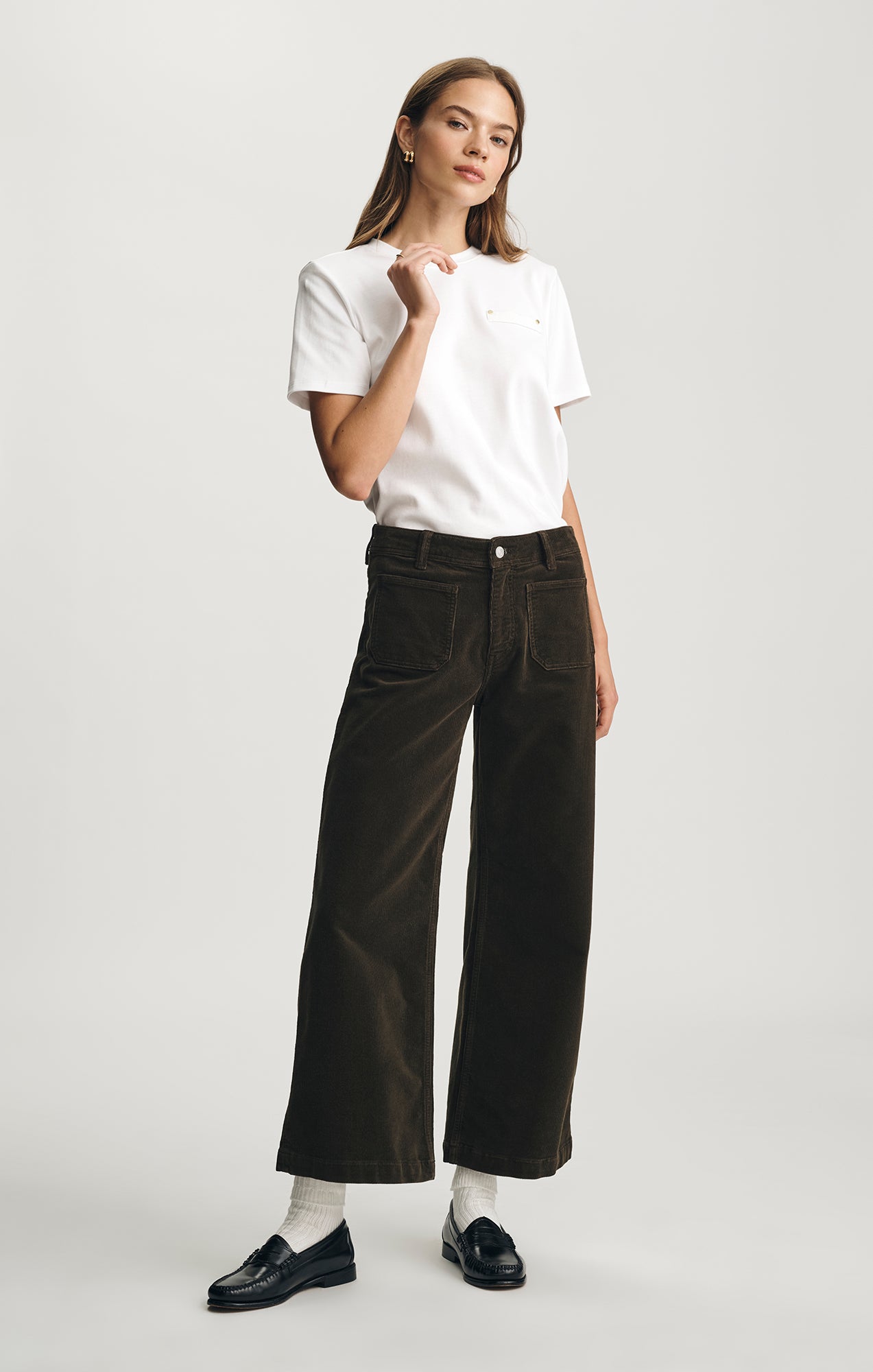 PALOMA MARINE WIDE LEG IN DOLLAR BILL CORD - Mavi Jeans