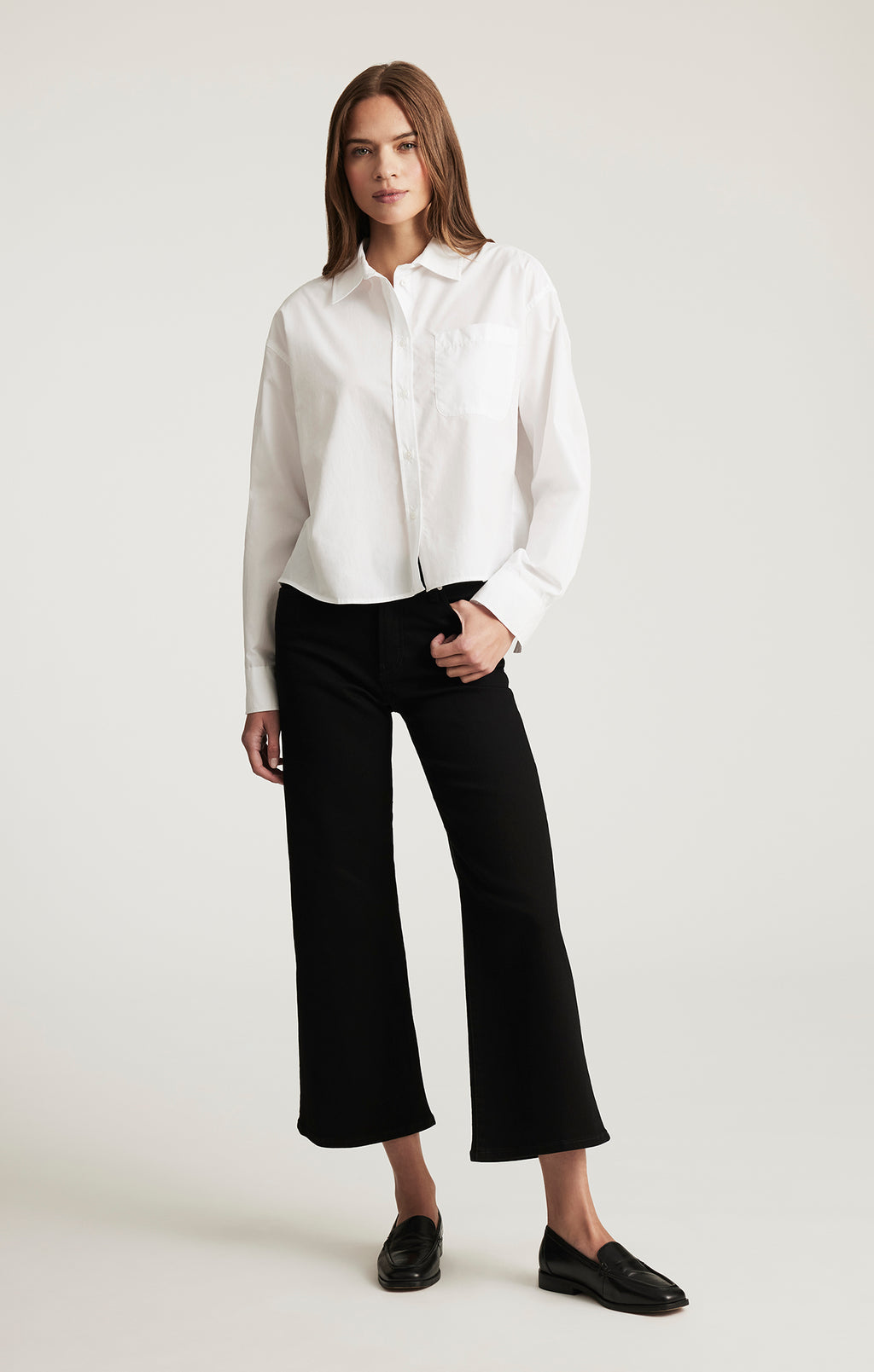 PALOMA WIDE LEG IN BLACK FLEX BLUE - Mavi Jeans