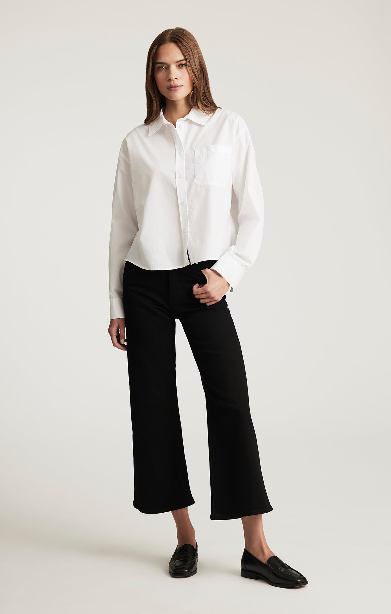 PALOMA WIDE LEG IN BLACK FLEX BLUE - Mavi Jeans