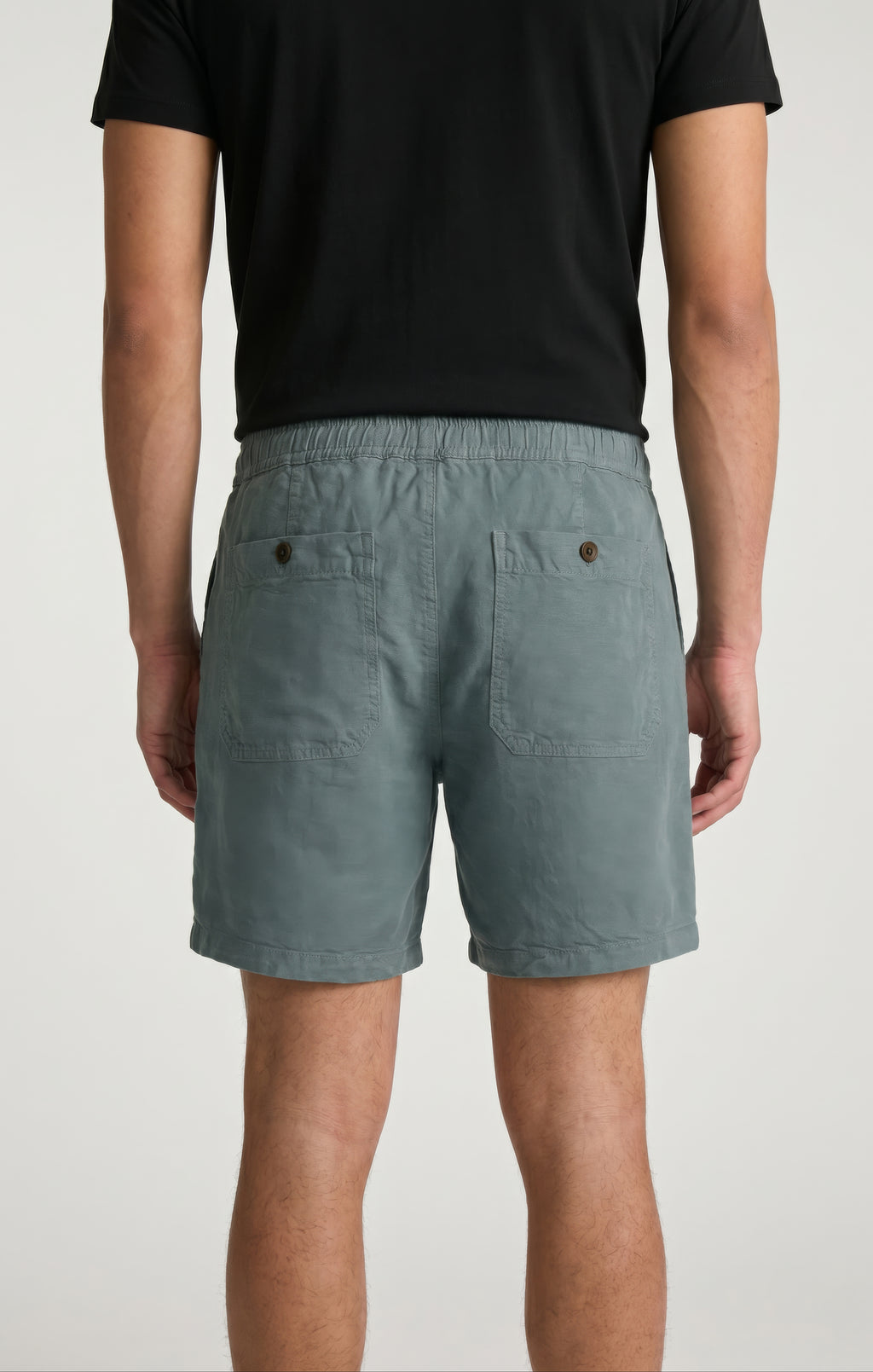 DAXON SHORTS IN TEAL LINEN