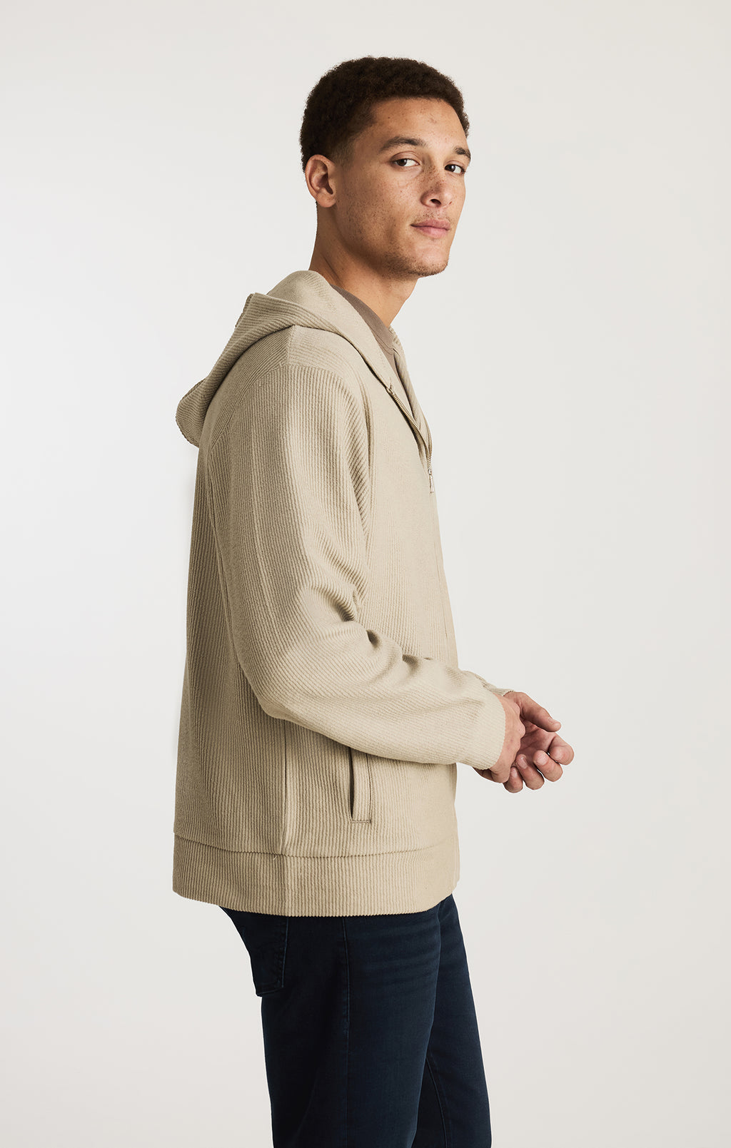 EDITION FULL ZIP HOODIE IN LONDON FOG