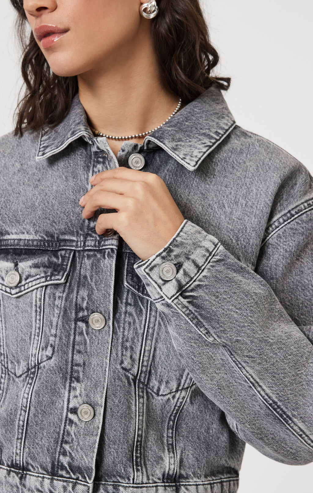HARMONY DENIM JACKET IN LIGHT SMOKE DENIM - Mavi Jeans