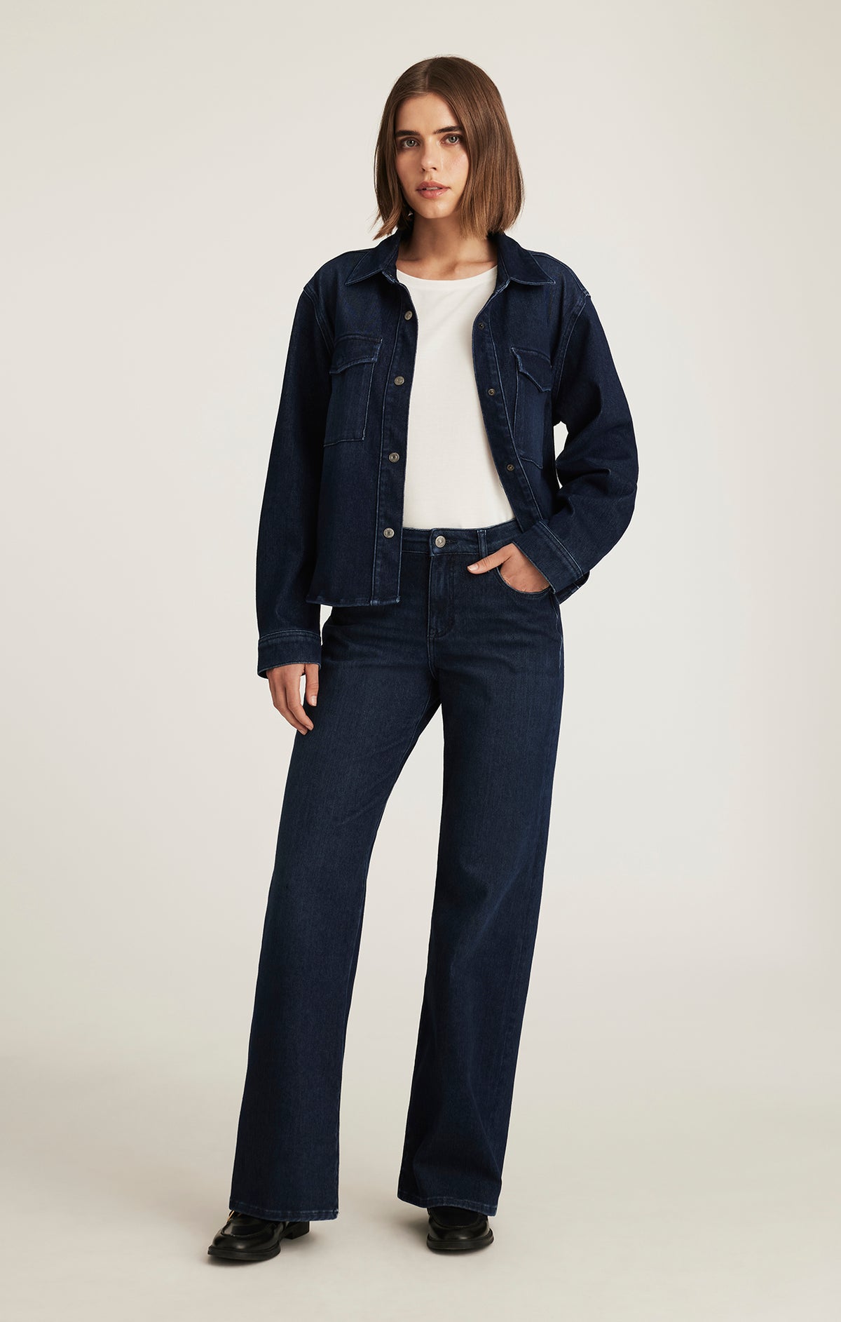 SABRINA WIDE LEG IN DARK BLUE MOVE - Mavi Jeans