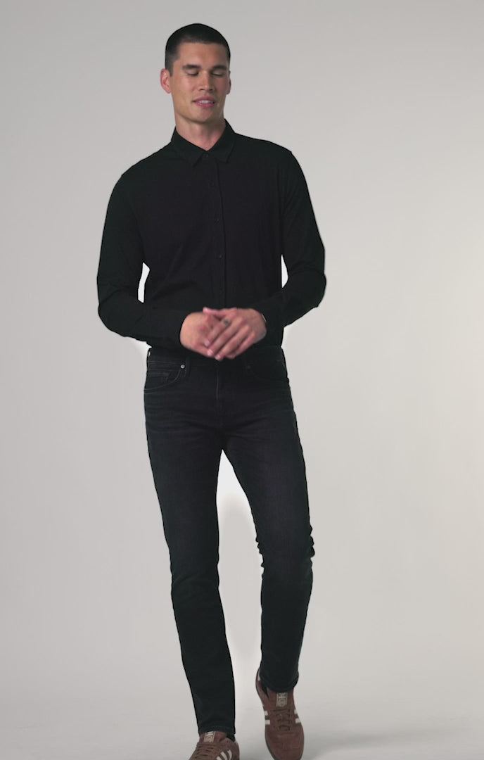 JAKE SLIM LEG IN DEEP SMOKE ATHLETIC - Mavi Jeans