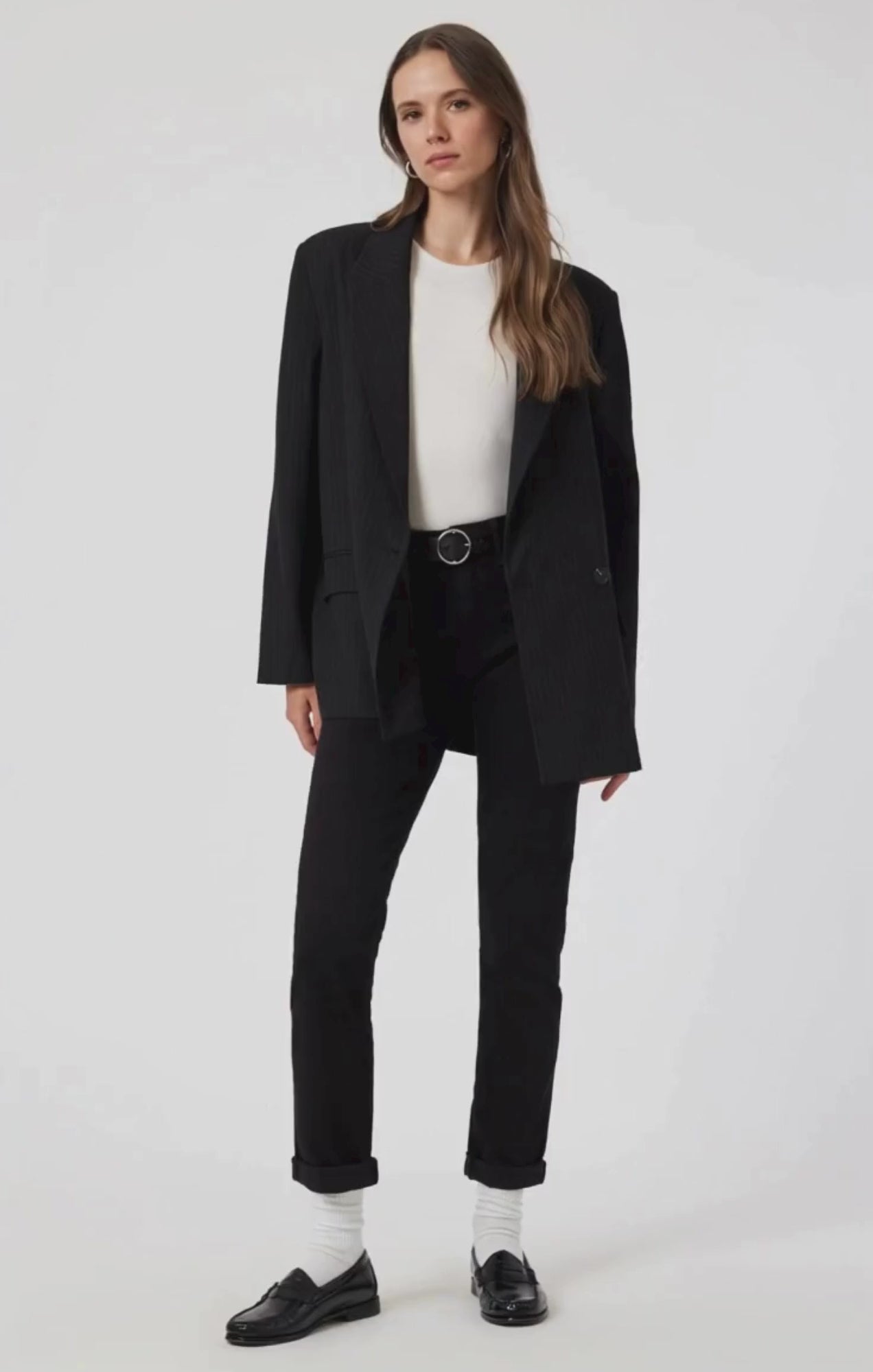 KATHLEEN SLIM BOYFRIEND IN BLACK FEATHER BLUE - Mavi Jeans