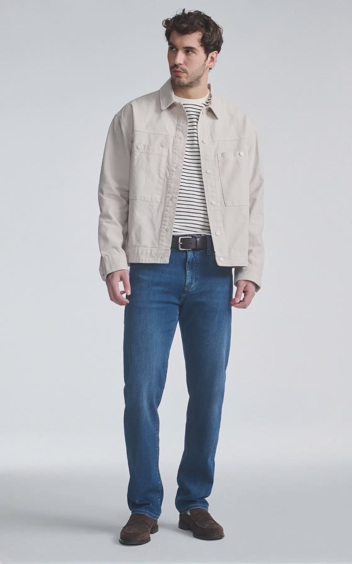 ZACH STRAIGHT LEG IN DEEP BRUSHED WILLIAMSBURG - Mavi Jeans