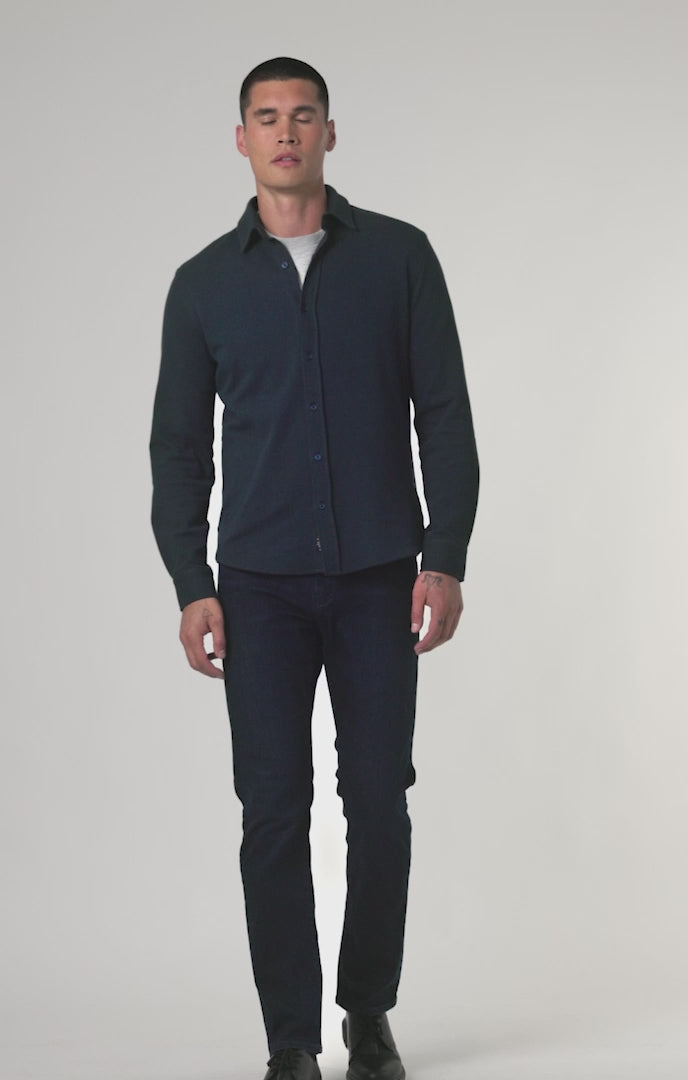 ZACH STRAIGHT LEG IN INK BRUSHED SUPERMOVE - Mavi Jeans
