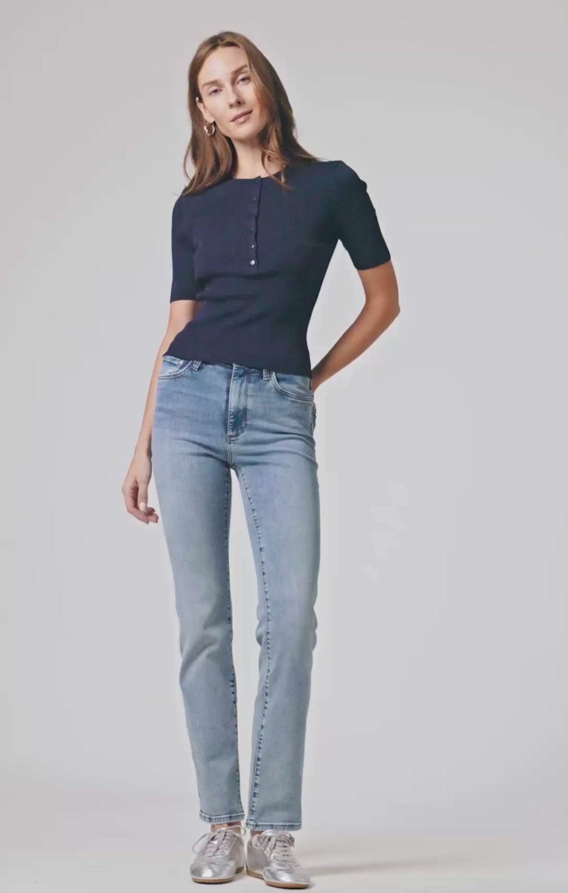 KENDRA STRAIGHT LEG IN LIGHT BRUSHED TRIBECA - Mavi Jeans