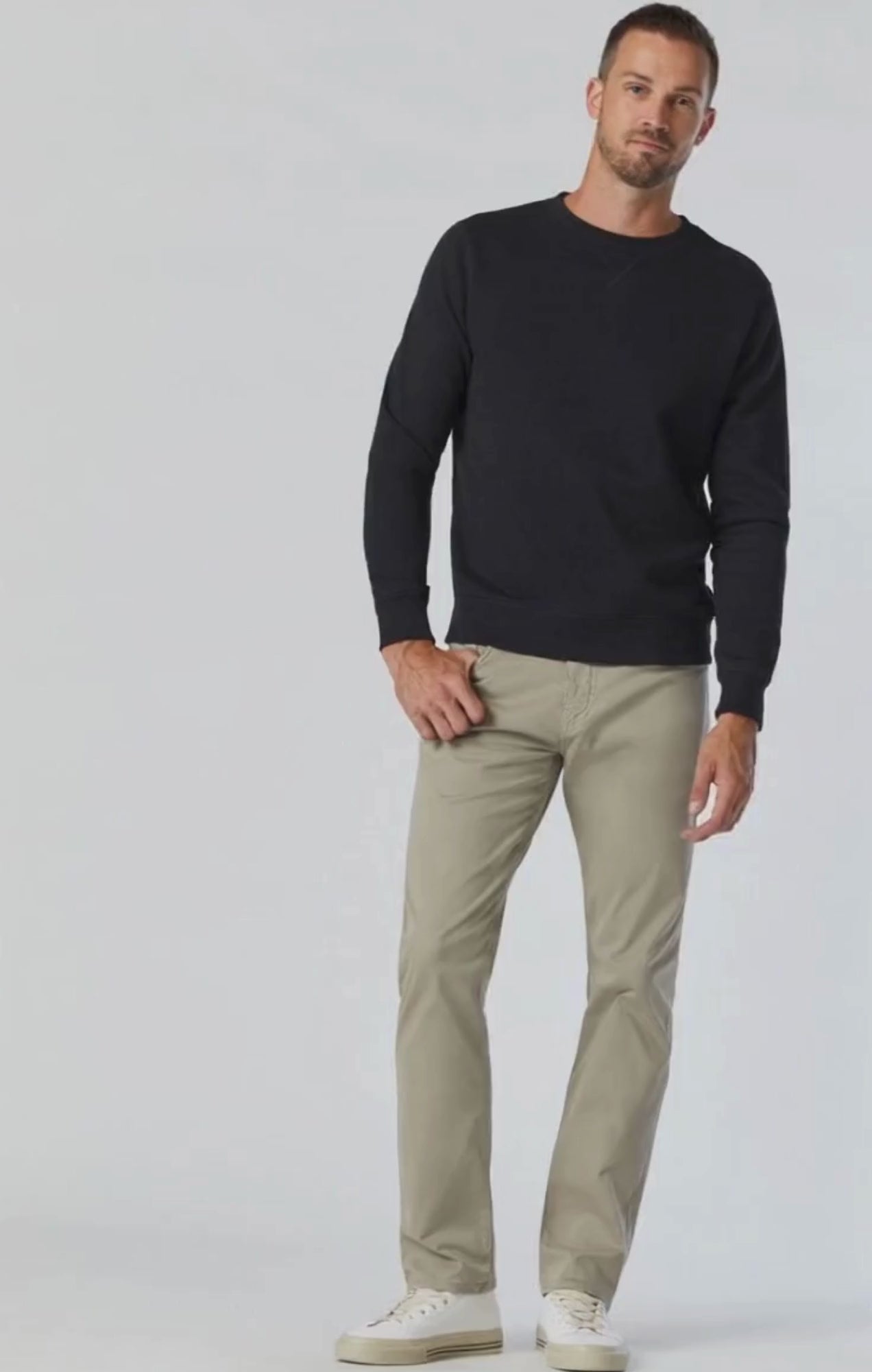 ZACH STRAIGHT LEG IN BEIGE TWILL - Mavi Jeans